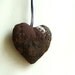 Chocolate Heart, Silk Ornament, Quilted Mocha Brown, Gluten Free