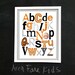 8 x 10 BALTIMORE ORIOLES baseball ABC Nursery Art Print