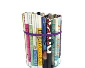 Recycled pencil holder made from magazines