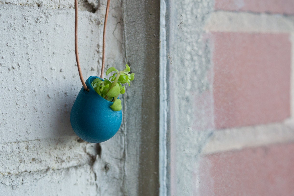 Wearable Planter No. 1, Teal