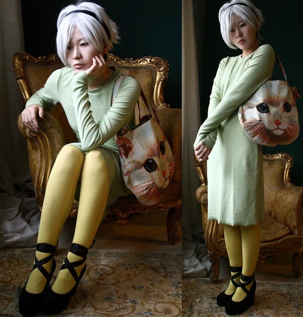 RTBU Punk Long Sleeve Top T Shirt Tunic Casual Pajama Style Dress Fall Warm Wool/Cotton Blend Mint Soft Pastel Macaron Green