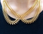 Spine Collar Necklace (available in gold)