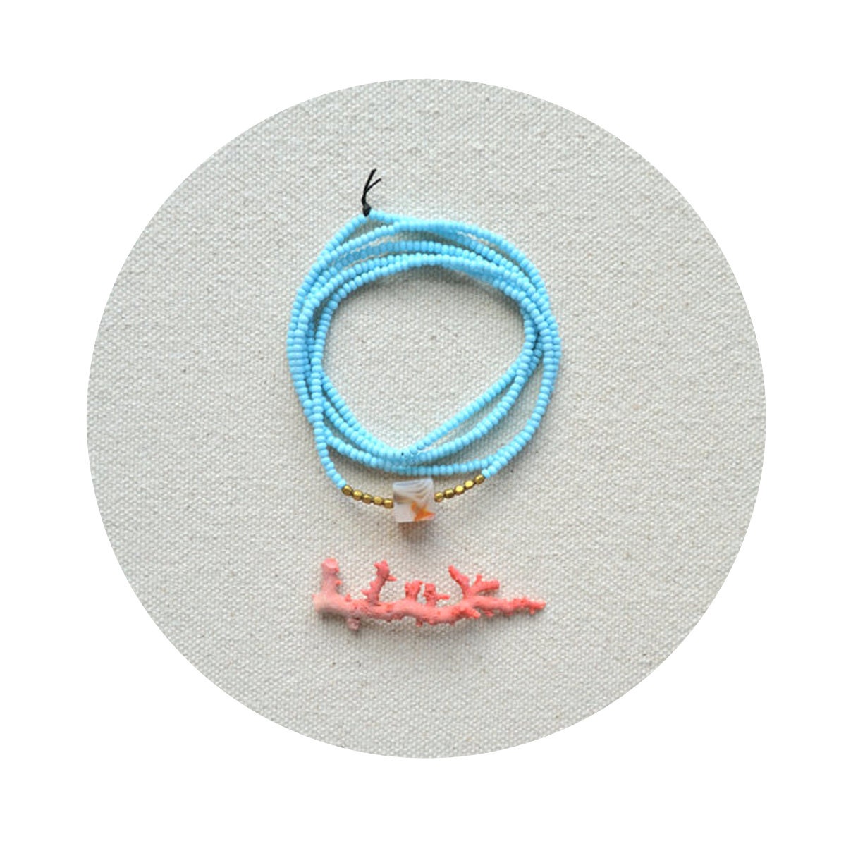 HALF OFF The Terrestrial Series in Pale Turquoise- Botswana Agate Cube Necklace