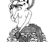 A4 Skull Licker Print