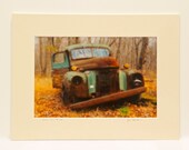 Old Truck Photograph - Rustic Photography - Country - Rust - Home Decor - Earth Tones - Art Print - Vintage Car - Wall Decoration - 12X16