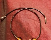 Mock Shark Tooth: Handmade Necklace Featuring Glass & Stone Beads- Sale Price