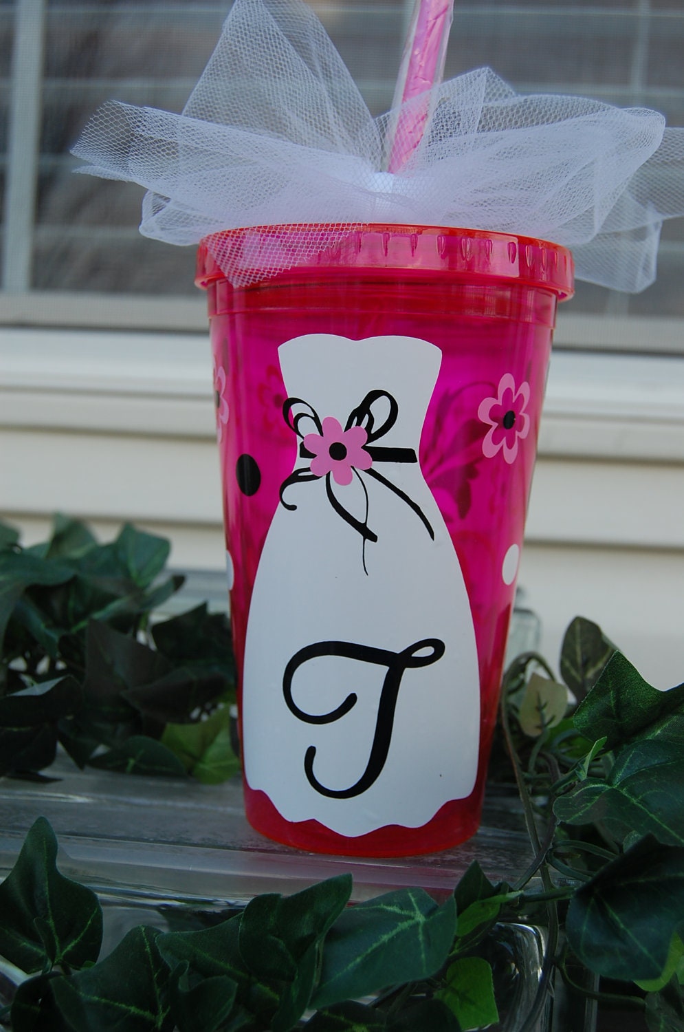 Bridal Party Wedding Tumbler - 16oz personalized acrylic