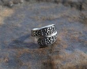 Vintage Bypass Ring Sterling Silver