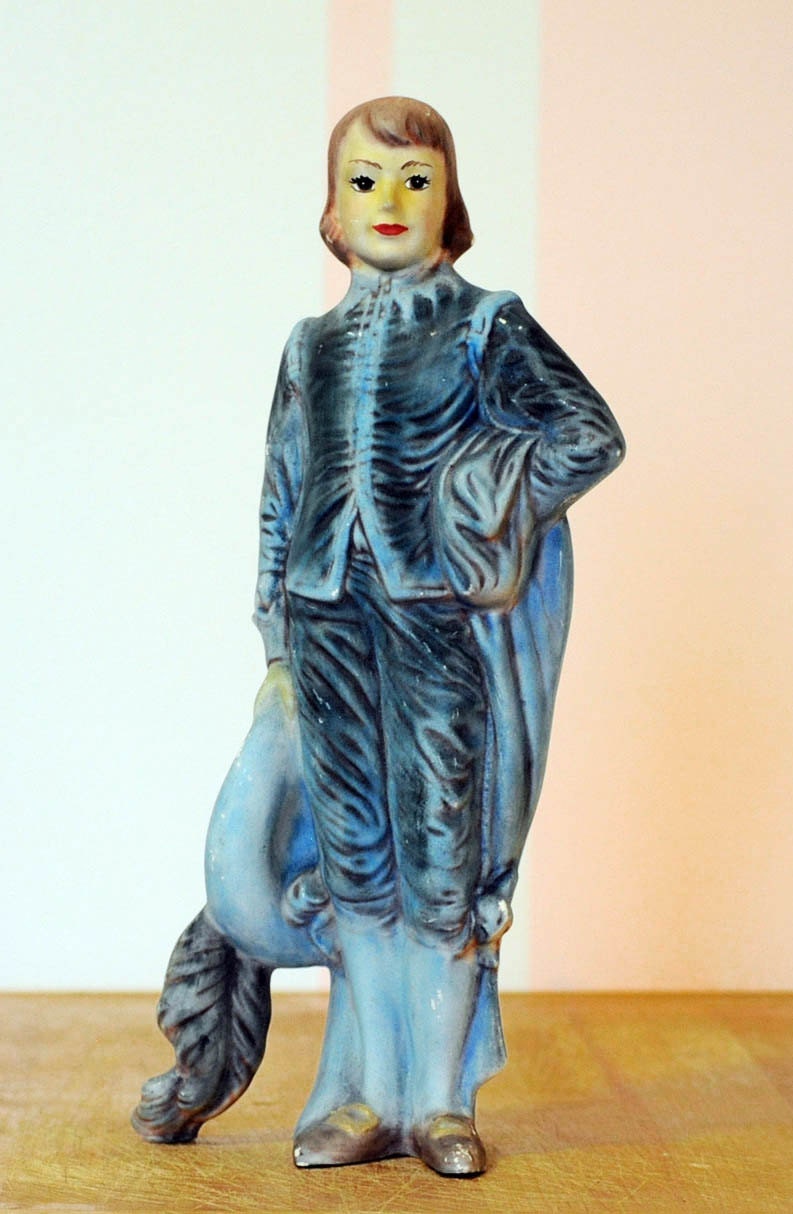 Blue Boy Vintage Figurine Gainsborough Painting Ceramic Portrait Figure 12 Inch