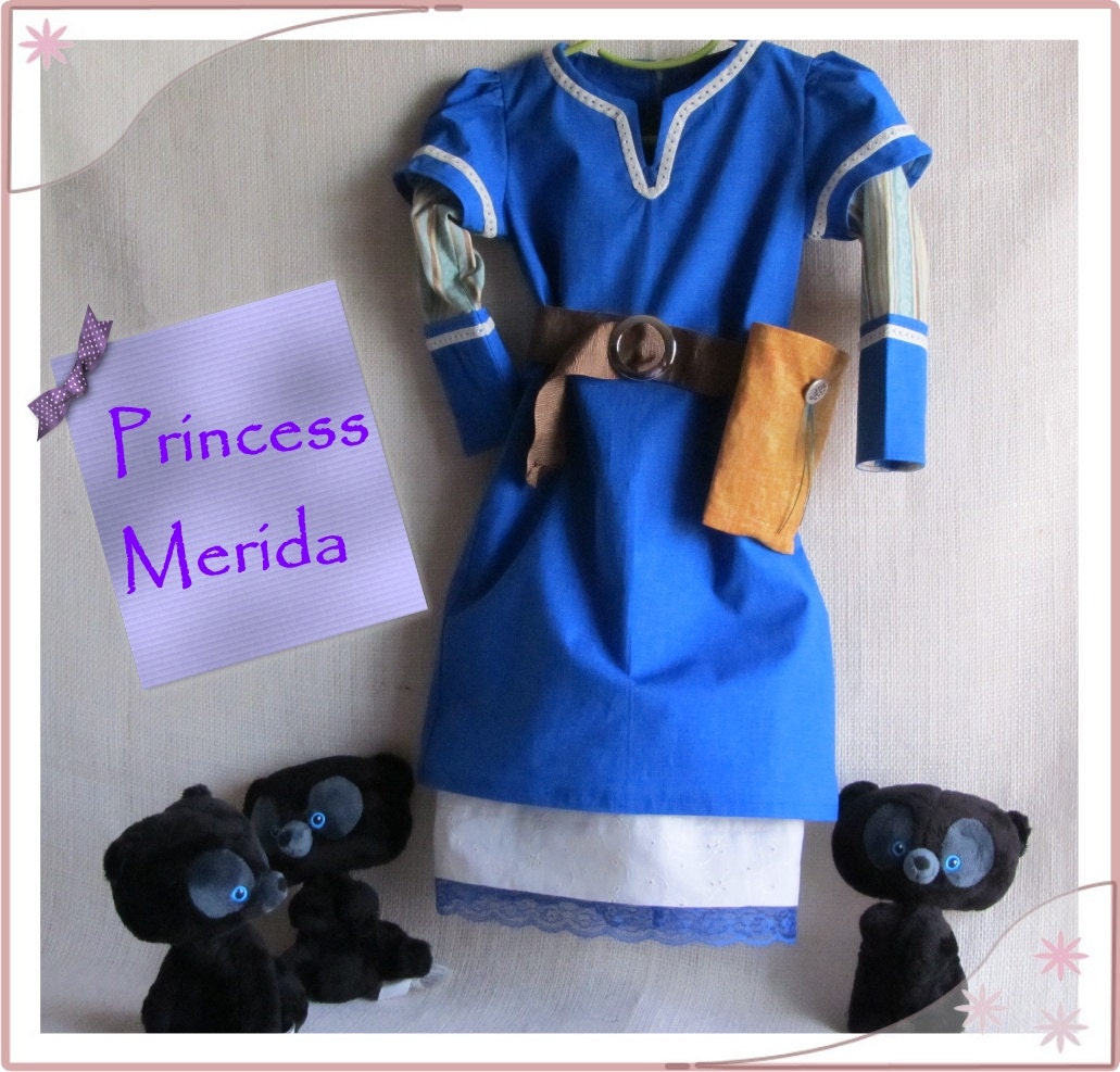 ON SALE - Toddler's Merida Dress & Petticoat With Quiver Set, size 1 year - 18 months