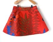 Size 6 Girls Skirt in Cotton Woodland Print