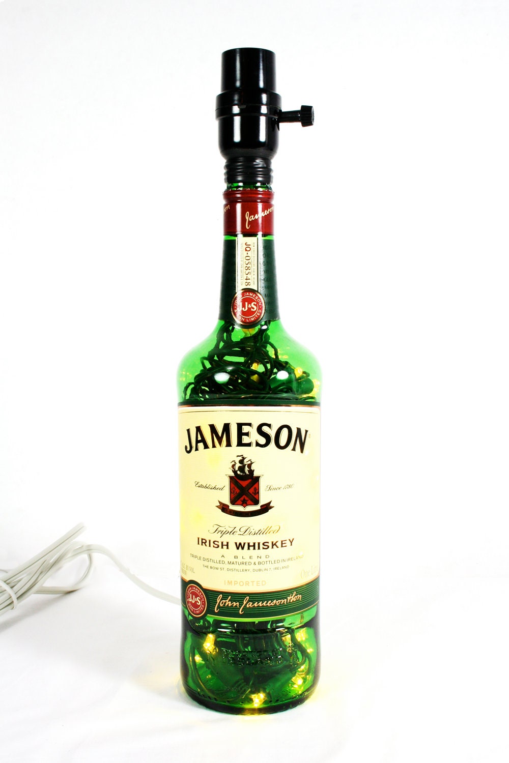 LED Lighted Jameson Lamp 4 Option Jameson Irish Whiskey Liquor Bottle Lamp
