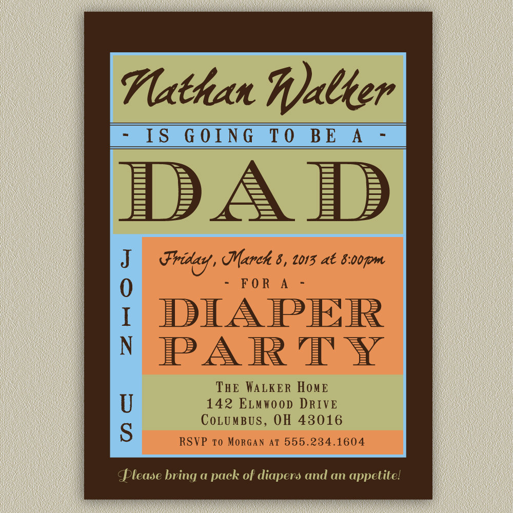 Diaper Party Invitations