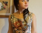 Pink and Floral Backless Summer Dress