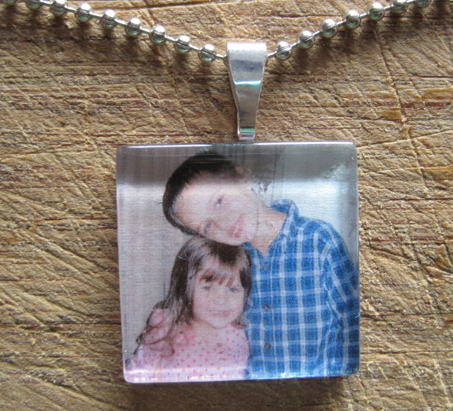 YOUR PHOTO JEWLERY Custom Necklace (wedding, kids, family, pet, or memorial photo)