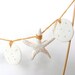 Beach Wedding Cake Topper Starfish and Sand Dollar Clay Garland made to order