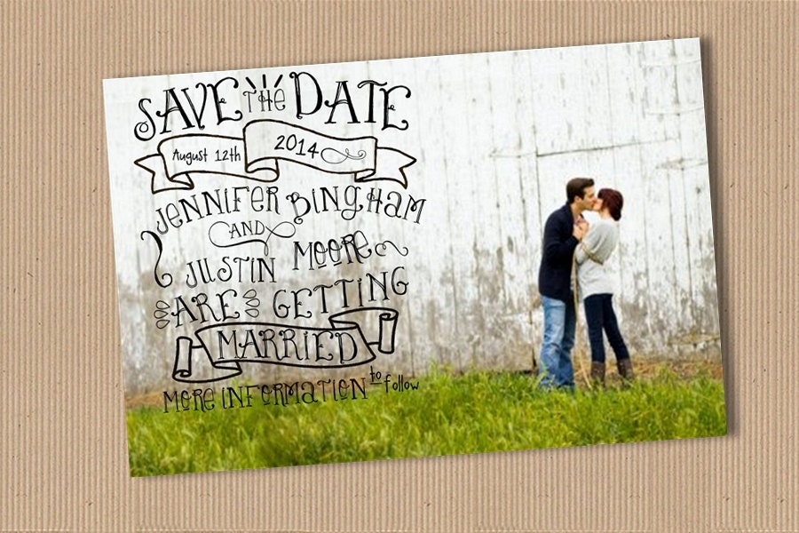 Buy evite announcements - Save the date wedding announcement (you print)