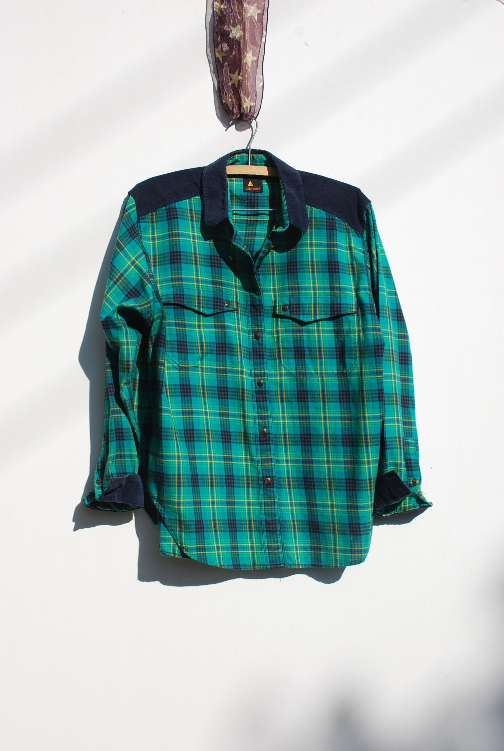 SALE...CABIN PLAID.......... On My Mind Flannel Womens Boyfriend Shirt