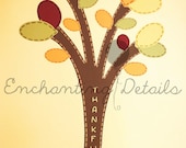 Personalized Thankful Tree Thanksgiving Vinyl Wall Decal- Removable & Write-On Il_170x135
