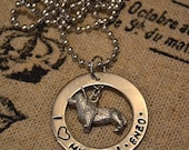 I Love My Corgi Personalized Handstamped Necklace
