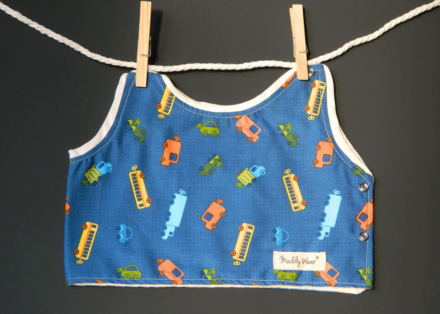 Baby and Toddler Boy Bib Cars and Trucks Toy Truck Wind up Toy