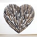 Driftwood Heart - Watercolor Art Painting - Black Friday Cyber Monday - Large Archival Print 11x14