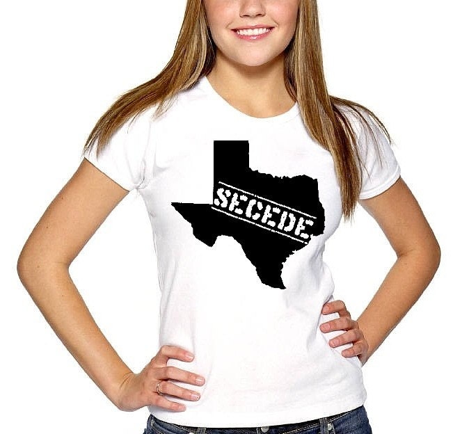 TEXAS SECEDE New tee shirt cool retro white women's don't mess with lady gift usa flag houston dallas conservative pride patriot S M L XL