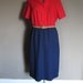 REDUCED - Vintage Clothing - Women's COLORBLOCK short-sleeve dress - size S