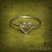 Heart Knot Ring - love knot ring - Infinity Heart ring - Sterling Silver 925 - 16 gauge - gift packaging