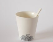 Handmade porcelain cup