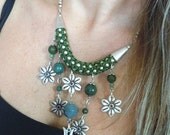 Green Rope Ottoman Design Metal Necklace-Red-Fashion Jewelry-2012 Trends-Fashion All Season
