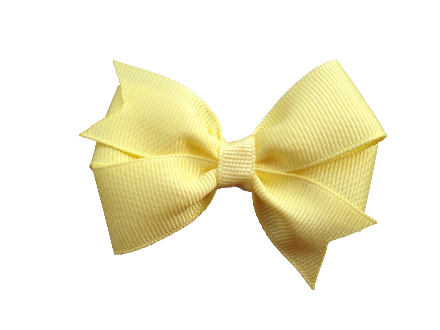 Light yellow hair bow - light yellow bow, toddler bow, baby bow