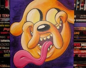 Adventure Time Original Acrylic Painting of Jake