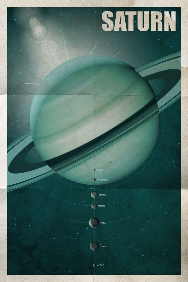 16x24 Planet Saturn