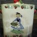 1950's Wales Square Canister with Welsh Girl and Strawberries