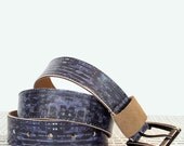 ON SALE: Geek Printed Leather Belt - Gifts for Geeks - Cool Men Leather Belt