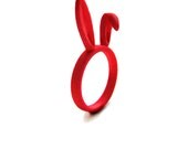 Red Bunny Ring, Bunny Ears ring, Lovely whimsical ring, animal jewellery, Valentines gift, animal lovers, for the s