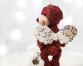 OOAK Artist Teddy Bear Cherry Angel Collectible