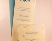 Heart Pocket Die cut Invitation