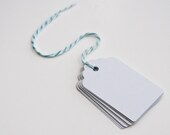 10 white tags