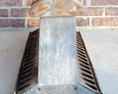 Vintage Galvanized Chicken Poultry Feeder to Feed Chickens, for Herbs, Holiday Decorating Inspiration, Organization and More Creations