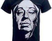 Alfred Hitchcock Retro T Shirt (Director of Psycho and The Birds) Movie Tee - Graphic Tees For Men & Women