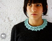 The Crown Collar Necklace in aqua