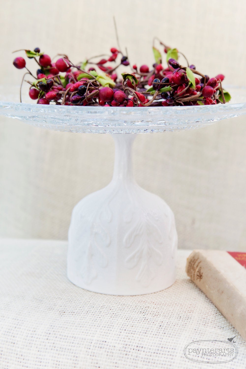 White Vintage Cake Stand White Cupcake Stand White Pedestal Stand