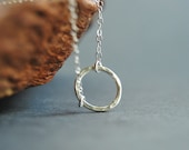 Hakumele bracelet - sterling silver eternity bracelet, simple circle bracelet, delicate, anniversary gift, birthday, friendship bracelet
