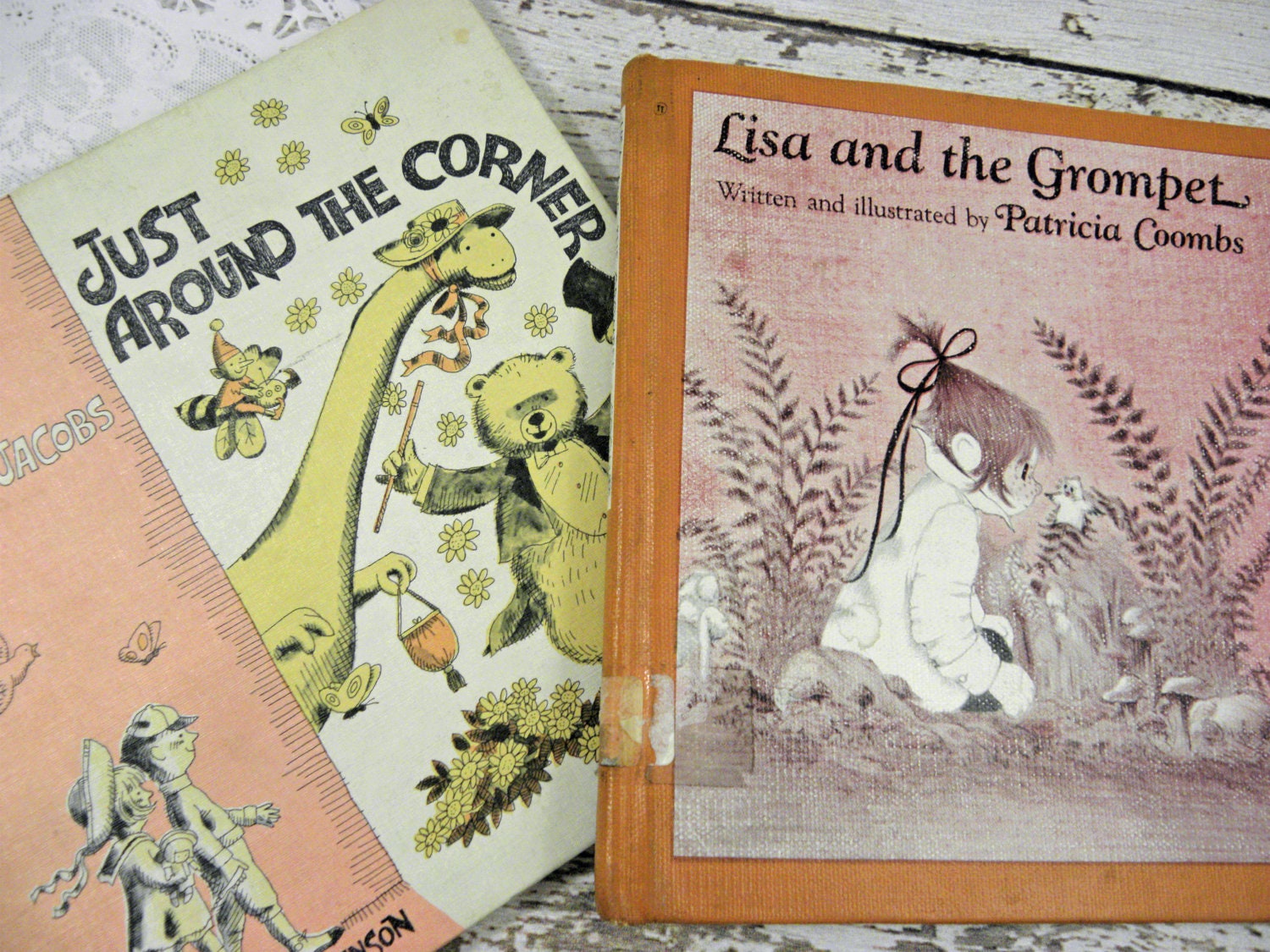 Vintage Classic Childrens Books Two Hard covered Picture story book