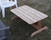 Take 50% off - Pallet Furniture, handmade-Cedar Coffee Table-Indoor/Outdoor- use HALFOFF in coupon code