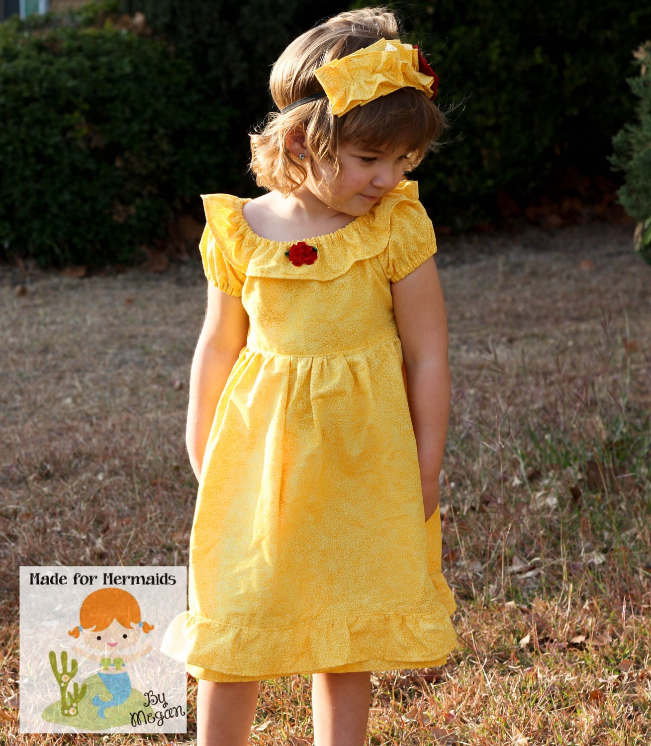 Beauty and the Beast Belle Inspired Dress 5 6 7 8