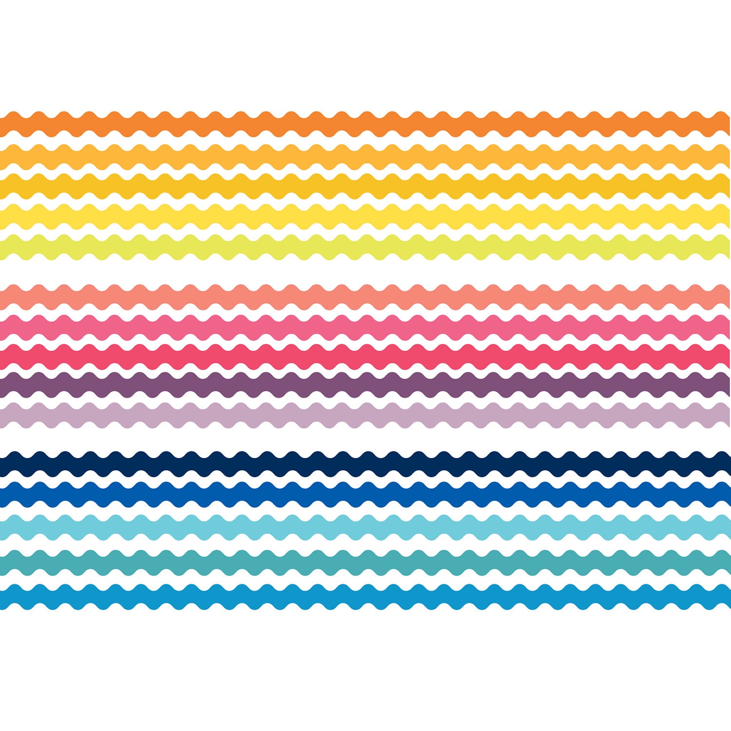 Digital Borders // Curvy Borders // 15 pieces // png files // 300 DPI // Instant Download Il_570xn