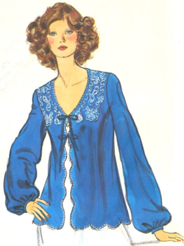 Vintage Vogue Jacket  Pattern 1405 size Medium  FREE SHIPPING - SewReallyCute